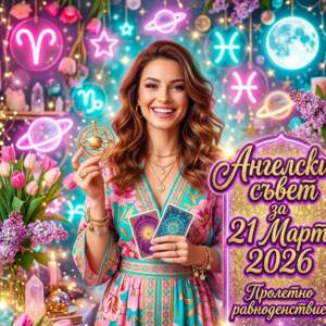 Ангелски Съвет за 21 Март 2026 за всяка зодия Ангелски Съвет за 21 Март 2026 за всяка зодия
