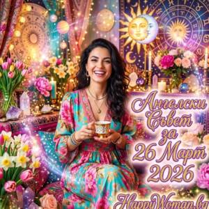 Ангелски Съвет за 26 Март 2026 за всяка зодия Ангелски Съвет за 26 Март 2026 за всяка зодия