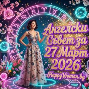 Ангелски Съвет за 27 Март 2026 за всяка зодия Ангелски Съвет за 27 Март 2026 за всяка зодия