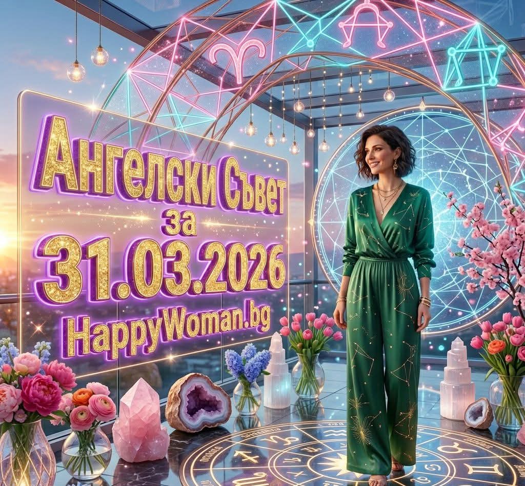 Ангелски Съвет за 31 Март 2026 за всяка зодия Ангелски Съвет за 31 Март 2026 за всяка зодия