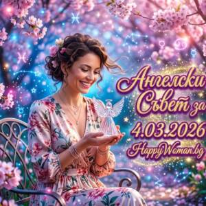 Ангелски Съвет за 4.03.2026 за всяка зодия Ангелски Съвет за 4.03.2026 за всяка зодия