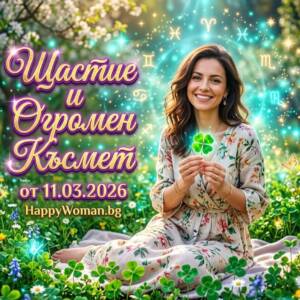 Фантастична Сряда: Реки от Щастие и Огромен Късмет от 11.03.2026 за 8 Избрани Зодии Фантастична Сряда: Реки от Щастие и Огромен Късмет от 11.03.2026 за 8 Избрани Зодии