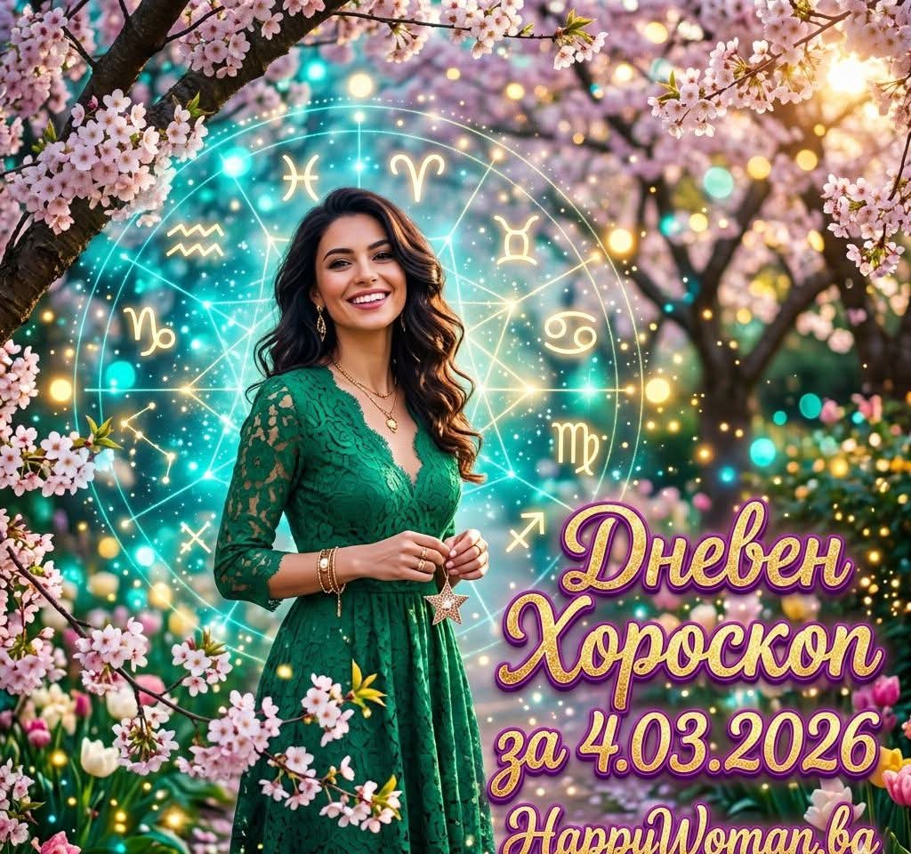 Дневен Хороскоп за 4.03.2026 - сряда Дневен Хороскоп за 4.03.2026 – сряда