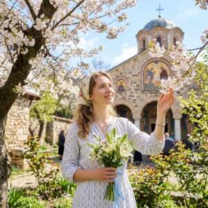 Кога е Благовещение и коя икона на Богородица носи най-голяма благодат? Пролетен мотив с бели лилии и въпроса кога е Благовещение, заедно с избор на подходяща икона на Богородица за дома.