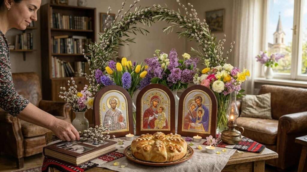 Кога е Цветница и кои икони носят духа на святото място в дома ни? Празничната трапеза с икони и цветя ни напомня точно кога е Цветница и какви традиции спазваме.