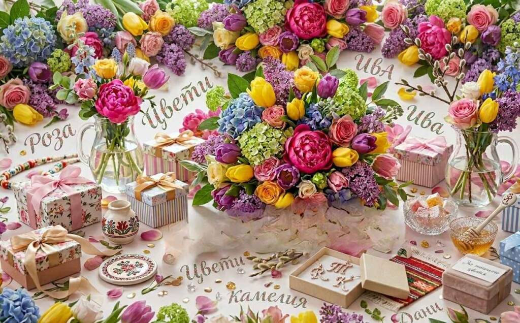 Цветница имен ден: Кой е най-благословеният подарък за празника? Празнична декорация за Цветница, имен ден с имена на празнуващите вплетени в нея
