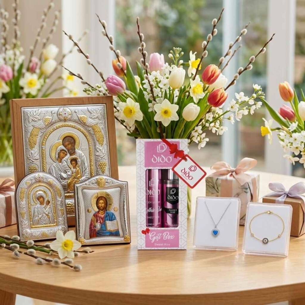 Цветница имен ден: Кой е най-благословеният подарък за празника? Сребърни икони, бижута и козметика, идеални за подарък за Цветница, имен ден.