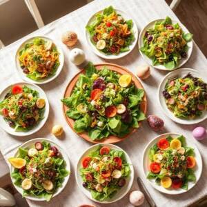 7 свежи пролетни салати за Великден, които свършват преди агнешкото на масата 7 свежи пролетни салати за Великден, които свършват преди агнешкото на масата