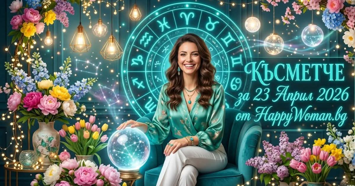 Късмет за 23 Април 2026 за всяка зодия Късмет за 23 април 2026 - Провери своя шанс днес!