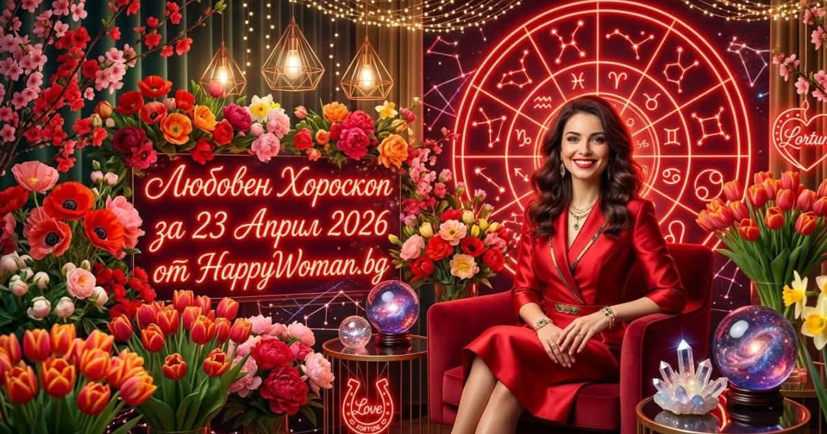Любовен Хороскоп за 23 Април 2026 Любовен Хороскоп за 23 Април 2026