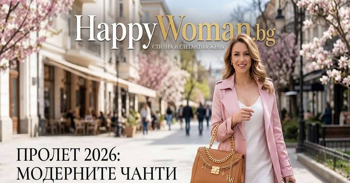 жена с модерна кафява чанта показва тенденциите на евтини чанти, които изглеждат като скъпи дизайнерски от HappyWoman.bg