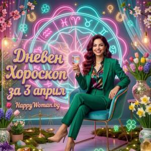 Дневен хороскоп за 3 Април 2026 - петък Дневен хороскоп за 3 Април 2026 - петък