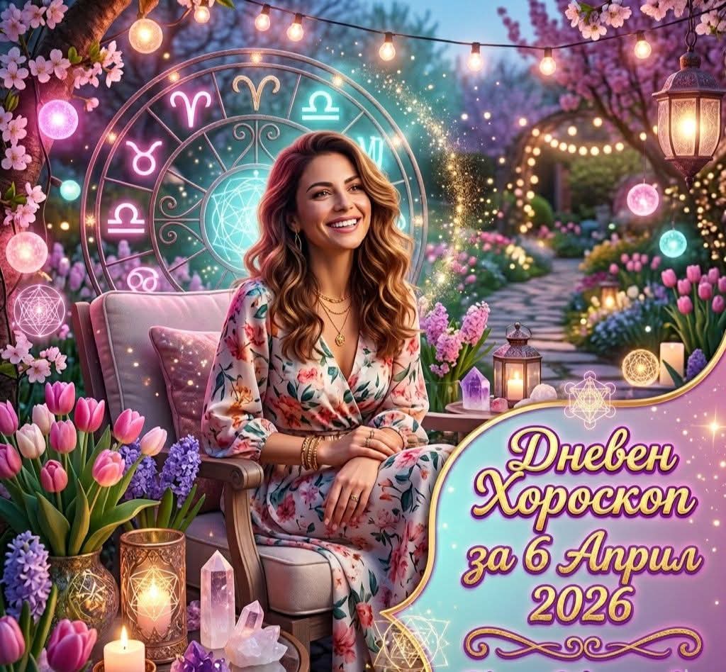 Дневен хороскоп за 6 Април 2026 - понеделник Дневен хороскоп за 6 Април 2026 – понеделник