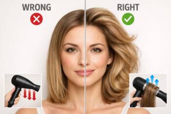 Имате тънка коса? Този прост трик при сушене дава троен обем за секунди