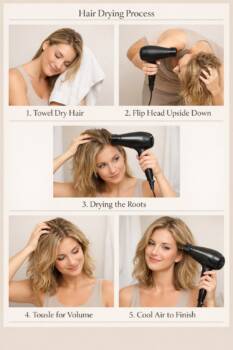 Имате тънка коса? Този прост трик при сушене дава троен обем за секунди