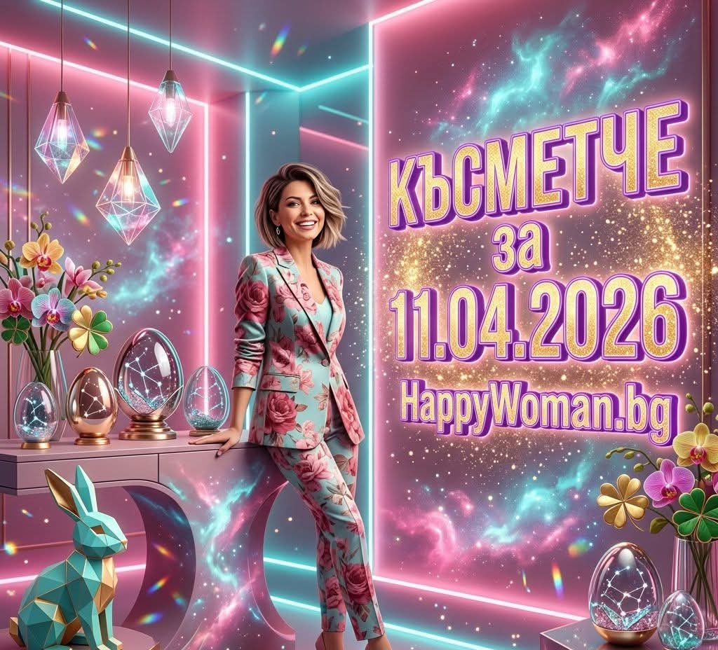 Късметче за 11 Април 2026 за всяка зодия Астрологично късметче за 11 Април 2026 за всички зодии - модерна снимка с пролетни и великденски мотиви