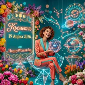 жена в коралов костюм предсравя дневно късметче за 19 април 2026 за всяка зодия от HappyWoman.bg