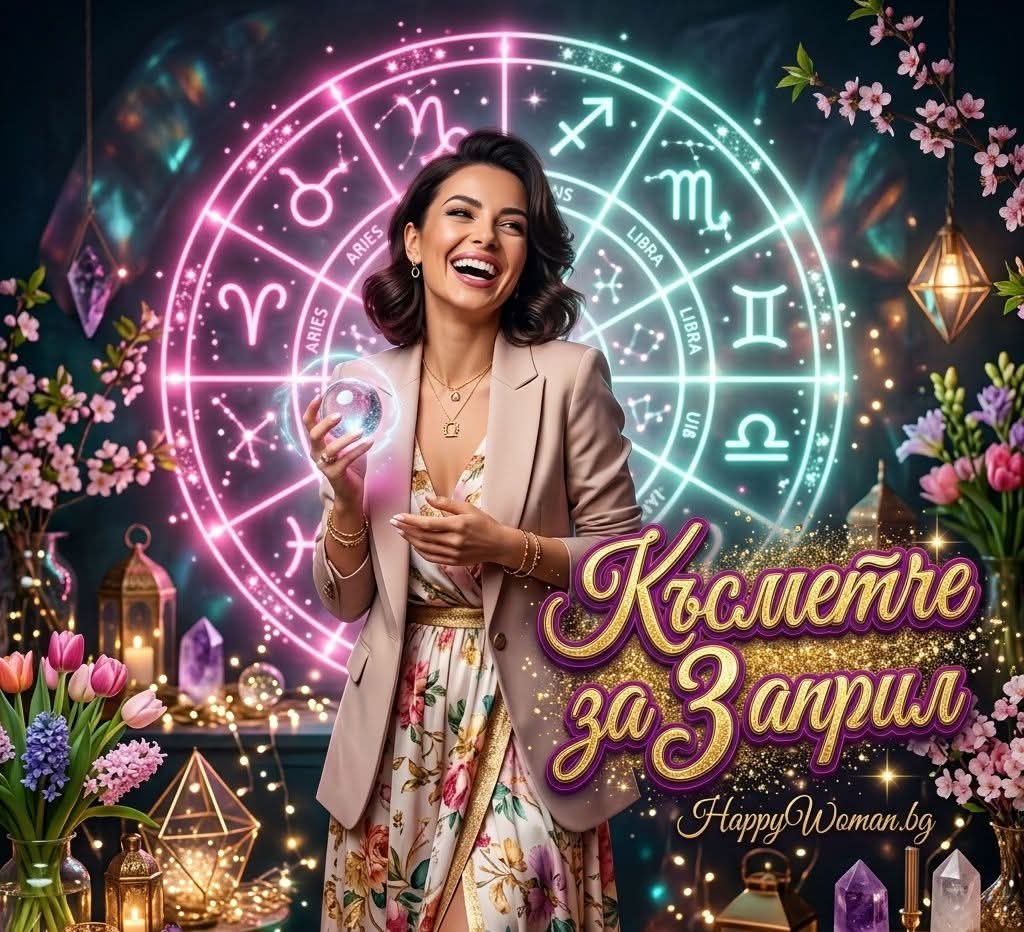 Късметче за 3.04.2026 за всяка зодия Късметче за 3.04.2026 за всяка зодия