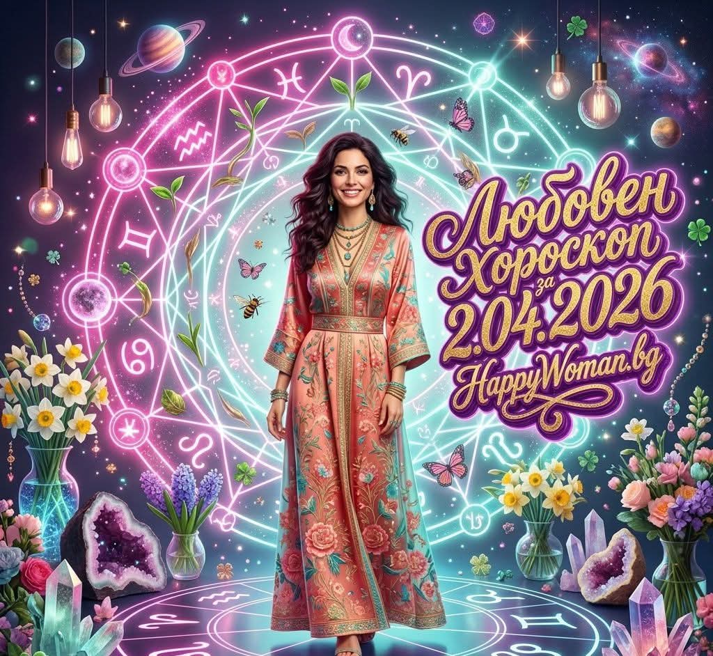 Любовен Хороскоп за 2 Април 2026 - четвъртък Любовен Хороскоп за 2 Април 2026 – четвъртък