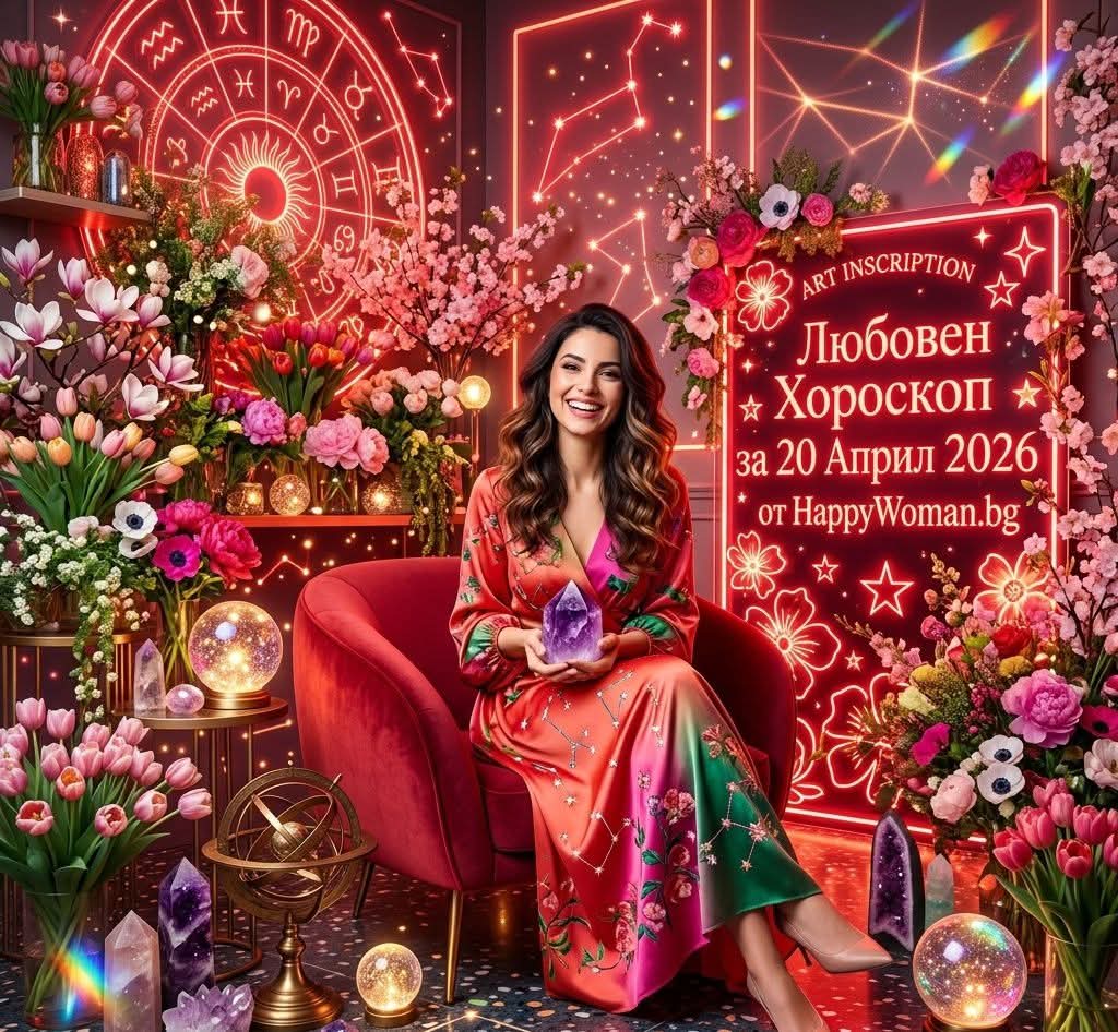 Любовен Хороскоп за 20 Април 2026 за всяка зодия