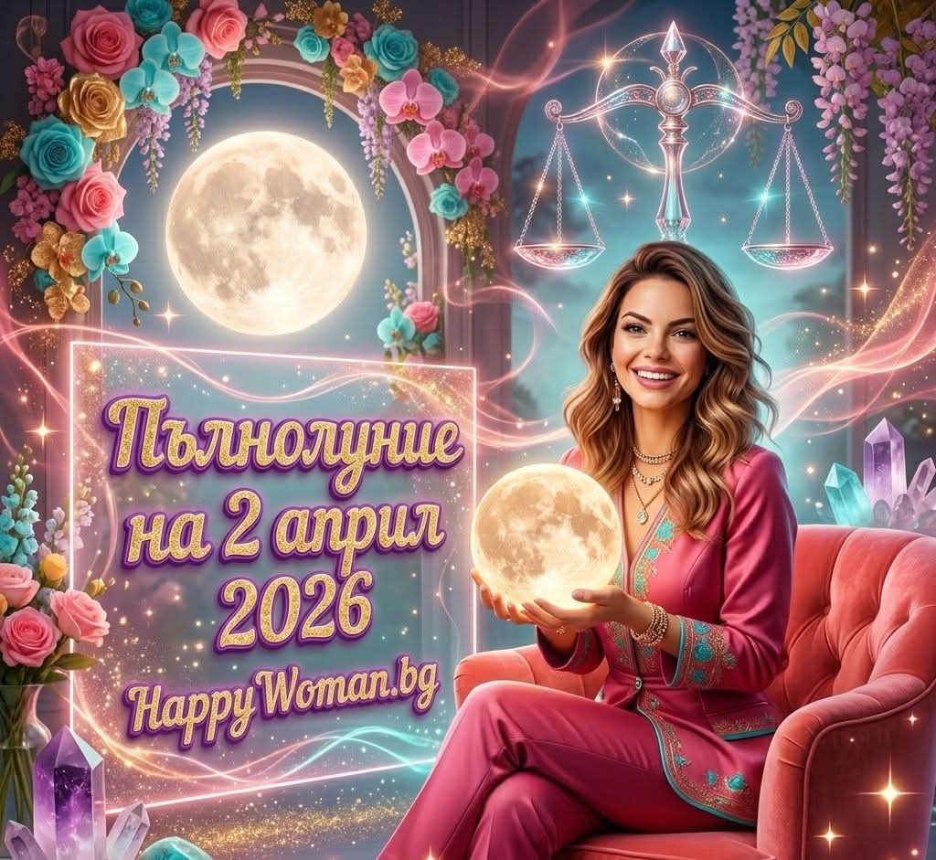 Мощното Пълнолуние на 2 април 2026 Носи Огромен Успех и Любов за няколко зодиакални знака