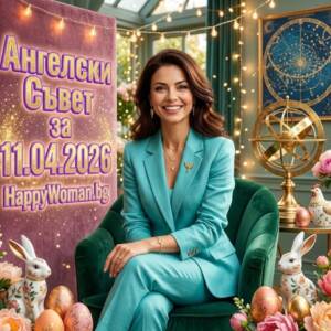Щастлива жена предсравя духовно напътствие и съвет за 11.04.2026