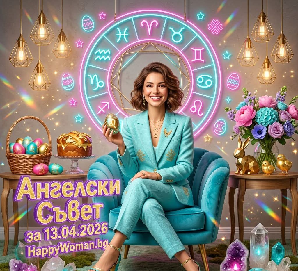 ангелски съвет за 13 април 2026 за всяка зодия от HappyWoman.bg