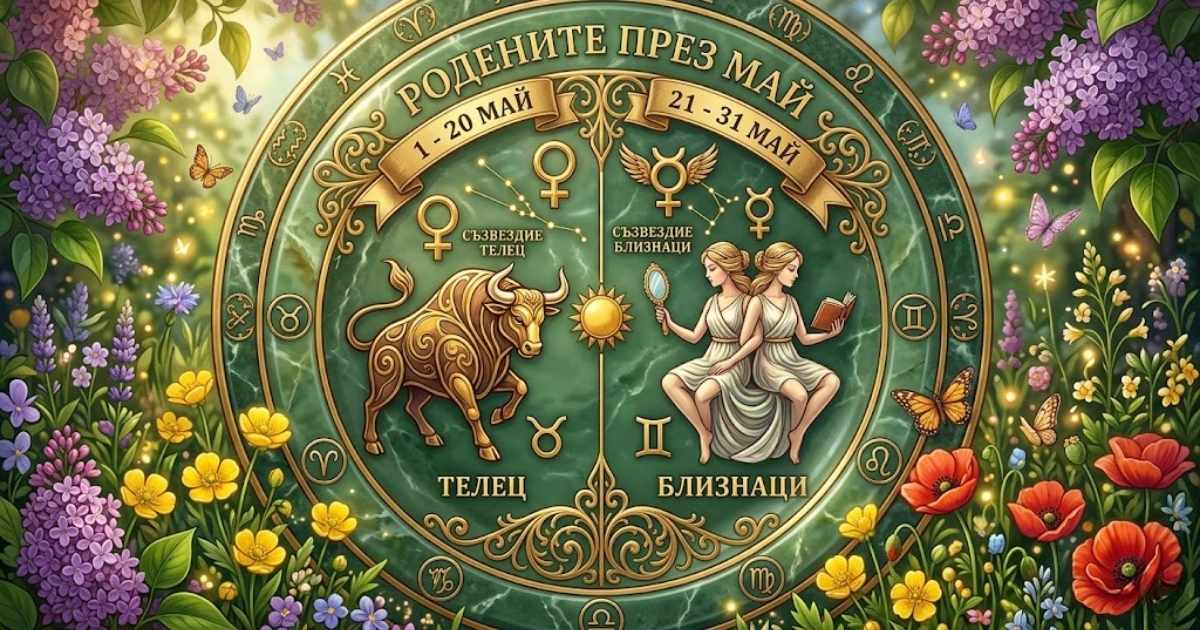 Π ΠΎΠ΄Π΅Π½ΠΈΡΠ΅ ΠΏΡΠ΅Π· ΠΌΠ°ΠΉ: ΠΡΠ°Π»ΡΠΊΠΎ ΡΠΏΠΎΠΊΠΎΠΉΡΡΠ²ΠΈΠ΅ ΠΈ ΠΈΠ½Π°Ρ, ΠΊΠΎΠΉΡΠΎ Π½Π΅ ΠΏΠΎΠ·Π½Π°Π²Π° Π³ΡΠ°Π½ΠΈΡΠΈ! ΠΠΎΠ΄ΠΈΠ°ΠΊΠ°Π»Π΅Π½ ΠΊΠ°Π»Π΅Π½Π΄Π°Ρ ΡΡΡ Π·ΠΎΠ΄ΠΈΠΈ Π’Π΅Π»Π΅Ρ ΠΈ ΠΠ»ΠΈΠ·Π½Π°ΡΠΈ, ΠΏΡΠ΅Π΄Π½Π°Π·Π½Π°ΡΠ΅Π½ Π·Π° ΡΠΎΠ΄Π΅Π½ΠΈΡΠ΅ ΠΏΡΠ΅Π· ΠΌΠ°ΠΉ.