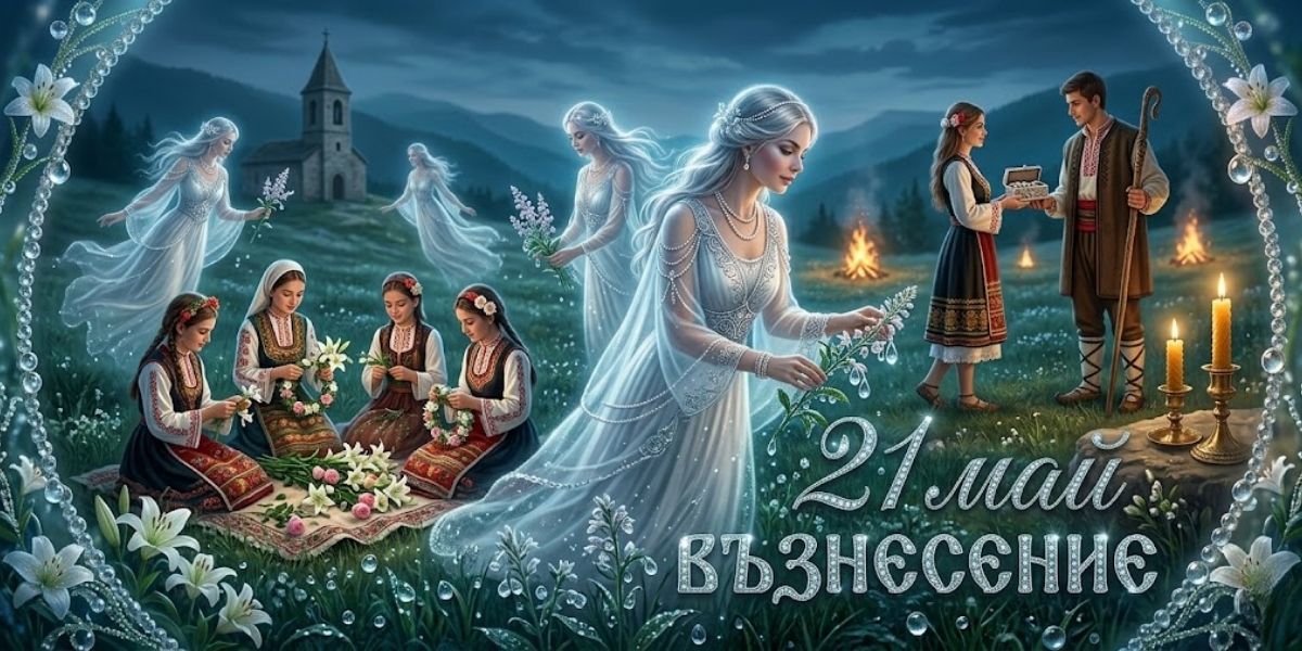 Възнесение Господне (Спасовден): Как да изберем икона и подходящи подаръци за празника Илюстрация на народни традиции и вярвания, свързани с празника Възнесение Господне (Спасовден)