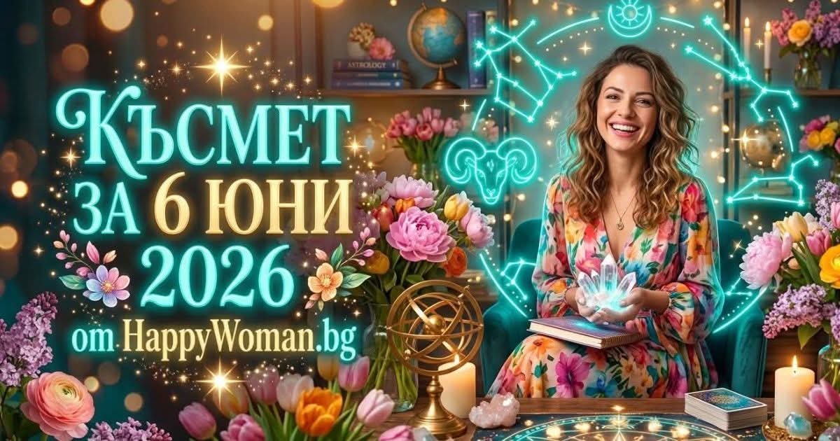 Късмет за 6 Юни: Твоята съботна магия и специален знак Късмет за 6 Юни 2026: Открийте своя личен пристан на щастие тази събота