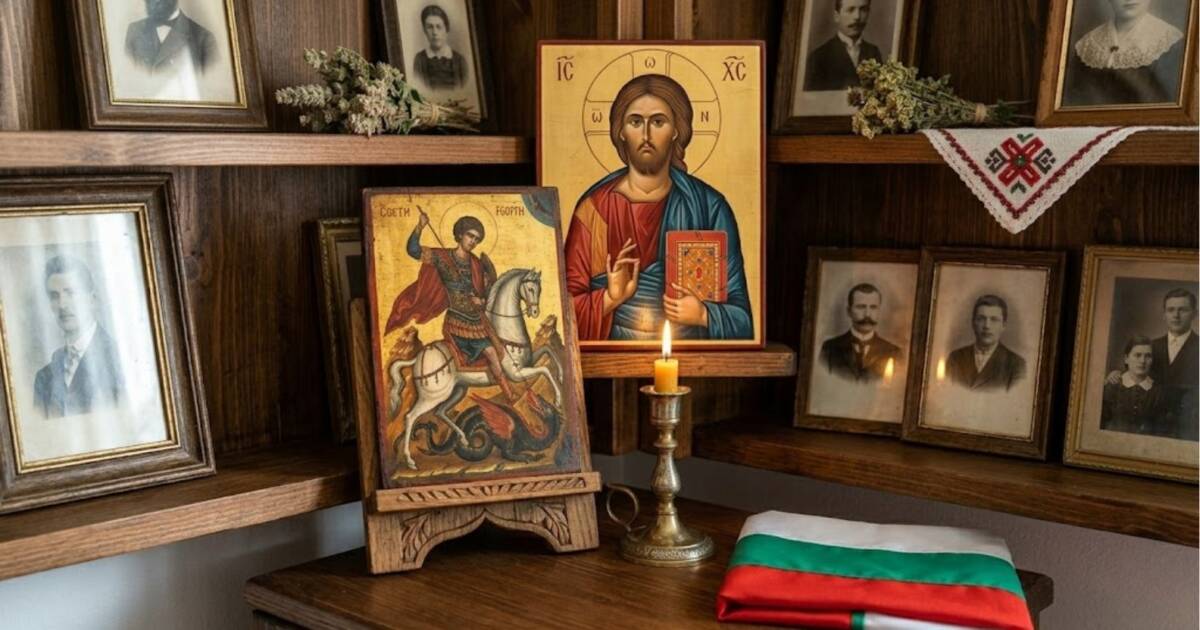 Ден на Ботев (2 юни) и българският дом: Как да подредим кът на закрилата с икона и национални символи? Домашен олтар с икони и трикольор по случай Ден на Ботев (2 юни).
