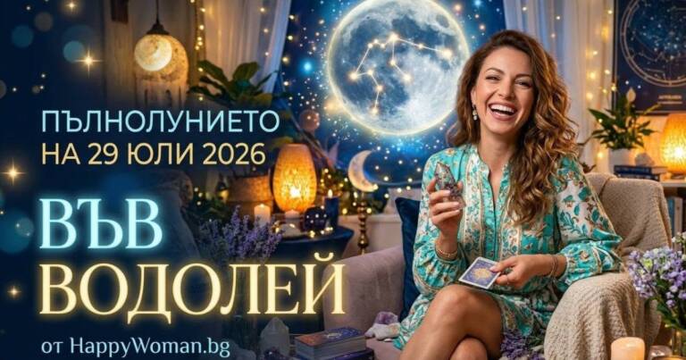 Пълнолунието на 29 юли 2026 ще донесе Дъжд от Щастие на няколко зодии