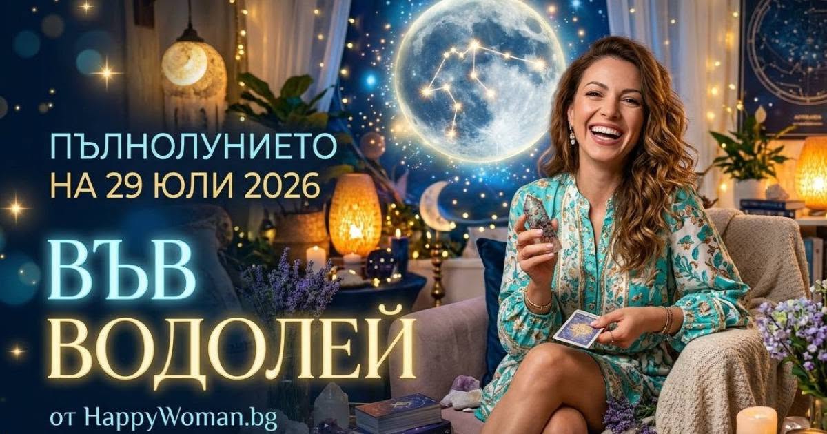 Пълнолунието на 29 юли 2026 ще донесе Дъжд от Щастие на няколко зодии Голям обрат на Пълнолунието на 29 юли 2026