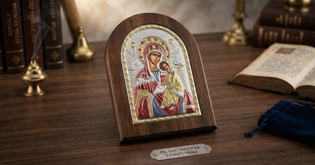 15 август (Света Богородица) – празник, който сплотява цялото семейство, и магията на иконата в дома Осветена икона на Богородица с църковна свещ за 15 август (Света Богородица