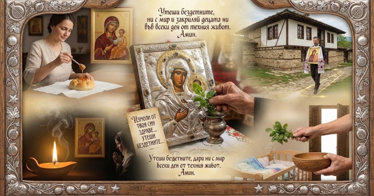ΠΠΎΠ³Π° Π΅ ΠΠ°Π»ΠΊΠ° ΠΠΎΠ³ΠΎΡΠΎΠ΄ΠΈΡΠ° (Π ΠΎΠΆΠ΄Π΅ΡΡΠ²ΠΎ ΠΠΎΠ³ΠΎΡΠΎΠ΄ΠΈΡΠ½ΠΎ) ΠΈ ΠΏΡΠ΅Π΄ ΠΊΠΎΠΈ ΠΈΠΊΠΎΠ½ΠΈ ΡΠ΅ ΡΠ»ΡΡΠ²Π°Ρ ΡΡΠ΄Π΅ΡΠ° ΠΠΎΠ»Π°ΠΆ Ρ Π±ΡΠ»Π³Π°ΡΡΠΊΠΈ ΡΡΠ°Π΄ΠΈΡΠΈΠΈ, ΠΏΠΈΡΠΊΠ° Ρ ΠΌΠ΅Π΄ ΠΈ ΠΌΠΎΠ»ΠΈΡΠ²Π° ΠΊΡΠΌ ΠΠΎΠ³ΠΎΡΠΎΠ΄ΠΈΡΠ°