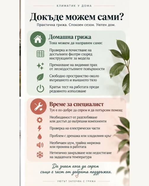 Почистване на климатик преди отоплителния сезон: какво можем да направим сами и кога е нужен техник Какво можем да направим сами за климатика и кога е време за техник