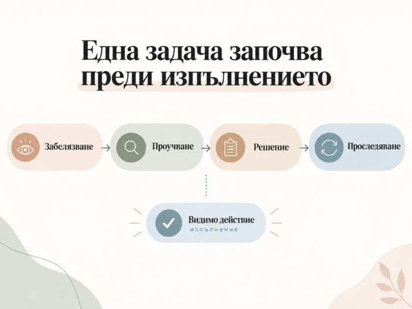 Кой се сети? Невидимият ментален товар зад поделените задачи у дома Забелязване, проучване, решение и проследяване преди изпълнение на домашна задача