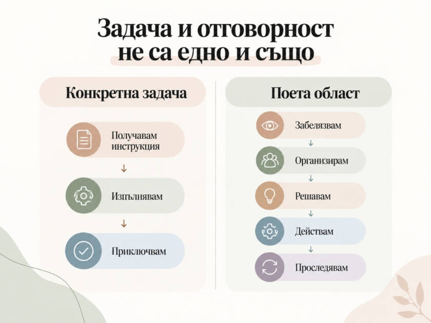 Кой се сети? Невидимият ментален товар зад поделените задачи у дома Разлика между изпълнение на домашна задача и поемане на цялата отговорност