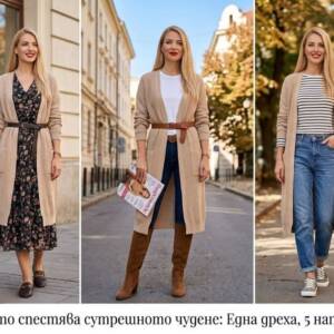 Една дреха, 5 напълно различни визии - есенният трик, който спестява сутрешното чудене Една дреха, 5 напълно различни визии за всеки нов ден