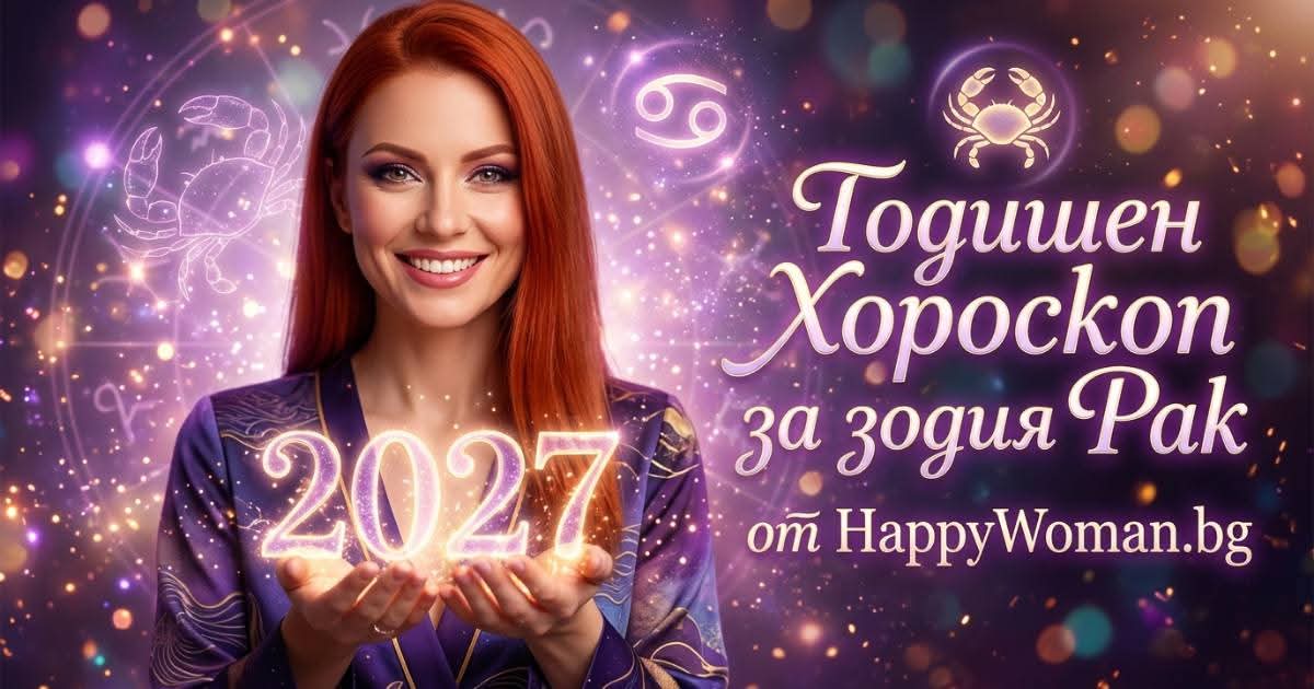 Годишен Хороскоп за 2027 за зодия Рак Годишен хороскоп за 2027 за зодия Рак: Сигурна победа