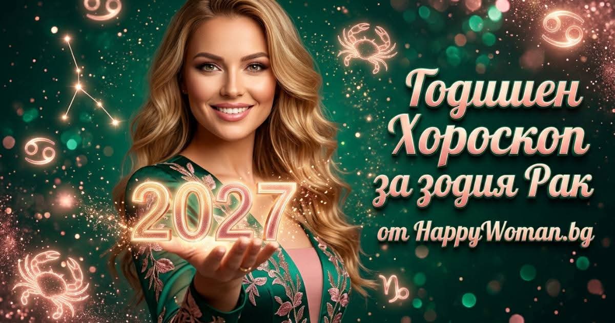 Годишен Хороскоп за 2027 за зодия Рак Годишен хороскоп за 2027 за зодия Рак: Нов съдбовен път