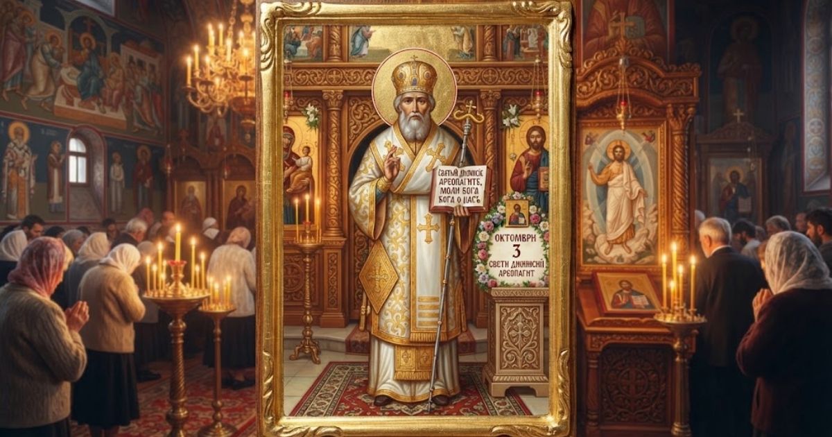 3 ΠΎΠΊΡΠΎΠΌΠ²ΡΠΈ ΠΈΠΌΠ΅Π½ Π΄Π΅Π½: ΠΠ΅ΠΎΠ±ΠΈΡΠ°ΠΉΠ½ΠΈΡΡ ΠΏΡΠ°Π·Π½ΠΈΠΊ, ΠΊΠΎΠΉΡΠΎ ΠΏΠΎΠ»ΠΈΠ²Π°ΠΌΠ΅ Ρ Ρ
ΡΠ±Π°Π²ΠΎ Π²ΠΈΠ½ΠΎ ΠΈ ΡΡΠΈΠ»Π΅Π½ ΠΏΠΎΠ΄Π°ΡΡΠΊ ΠΠΊΠΎΠ½Π° Π½Π° Π‘Π²Π΅ΡΠΈ ΠΠΈΠΎΠ½ΠΈΡΠΈΠΉ ΠΡΠ΅ΠΎΠΏΠ°Π³ΠΈΡ Π² ΡΡΡΠΊΠ²Π° ΠΏΠΎ ΠΏΠΎΠ²ΠΎΠ΄ 3 ΠΎΠΊΡΠΎΠΌΠ²ΡΠΈ, ΠΈΠΌΠ΅Π½ Π΄Π΅Π½, ΠΊΠΎΠΉΡΠΎ ΠΏΡΠ°Π·Π½ΡΠ²Π°ΠΌΠ΅ Π² Π½Π°ΡΠ°Π»ΠΎΡΠΎ Π½Π° ΠΌΠ΅ΡΠ΅ΡΠ°.