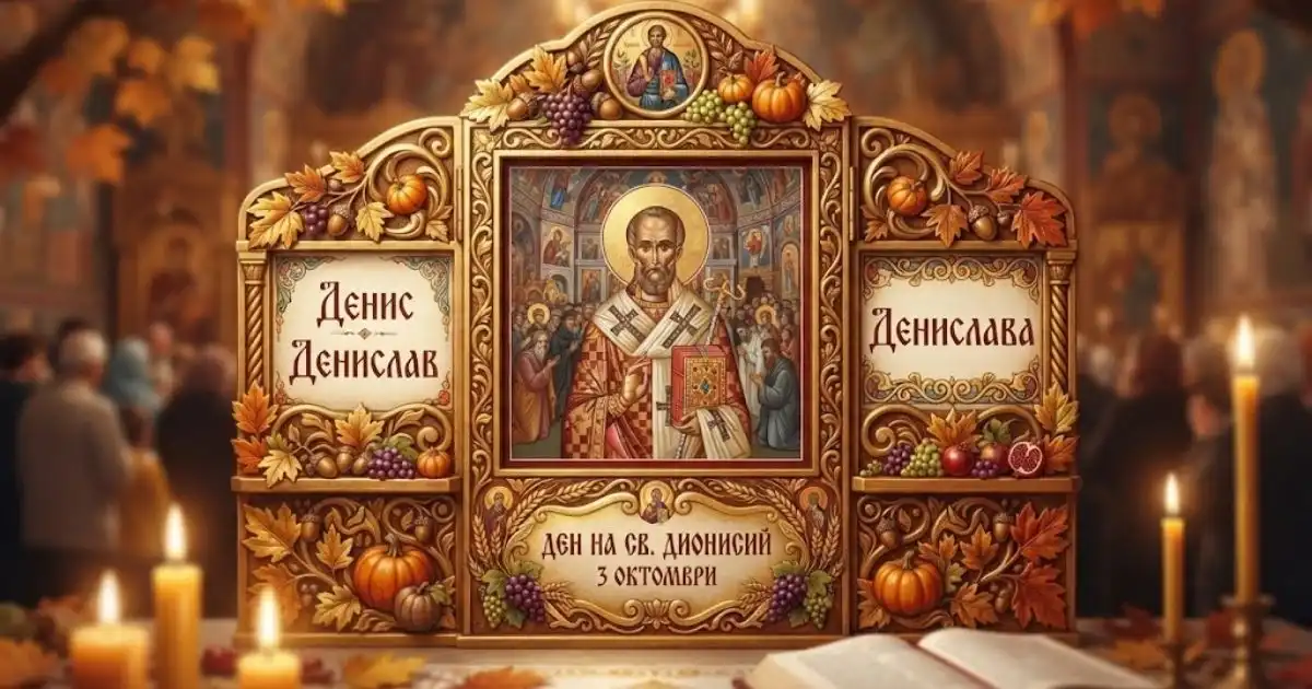 3 ΠΎΠΊΡΠΎΠΌΠ²ΡΠΈ ΠΈΠΌΠ΅Π½ Π΄Π΅Π½: ΠΠ΅ΠΎΠ±ΠΈΡΠ°ΠΉΠ½ΠΈΡΡ ΠΏΡΠ°Π·Π½ΠΈΠΊ, ΠΊΠΎΠΉΡΠΎ ΠΏΠΎΠ»ΠΈΠ²Π°ΠΌΠ΅ Ρ Ρ
ΡΠ±Π°Π²ΠΎ Π²ΠΈΠ½ΠΎ ΠΈ ΡΡΠΈΠ»Π΅Π½ ΠΏΠΎΠ΄Π°ΡΡΠΊ ΠΡΡΠ²Π΅Π½ ΠΈΠΊΠΎΠ½Π΅Π½ ΡΡΠΈΠΏΡΠΈΡ
Ρ ΠΈΠΌΠ΅Π½Π° Π·Π° ΠΏΡΠ°Π·Π½ΠΈΠΊΠ° 3 ΠΎΠΊΡΠΎΠΌΠ²ΡΠΈ, ΠΈΠΌΠ΅Π½ Π΄Π΅Π½, ΠΊΠΎΠΉΡΠΎ ΠΏΡΠ°Π·Π½ΡΠ²Π°ΠΌΠ΅ Π² Π½Π°ΡΠ°Π»ΠΎΡΠΎ Π½Π° ΠΌΠ΅ΡΠ΅ΡΠ°.