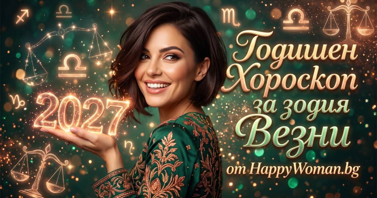 Годишен хороскоп за 2027 за зодия Везни Годишен хороскоп за 2027 за зодия Везни: най-щастливите месеци, когато късметът и любовта са на ваша страна