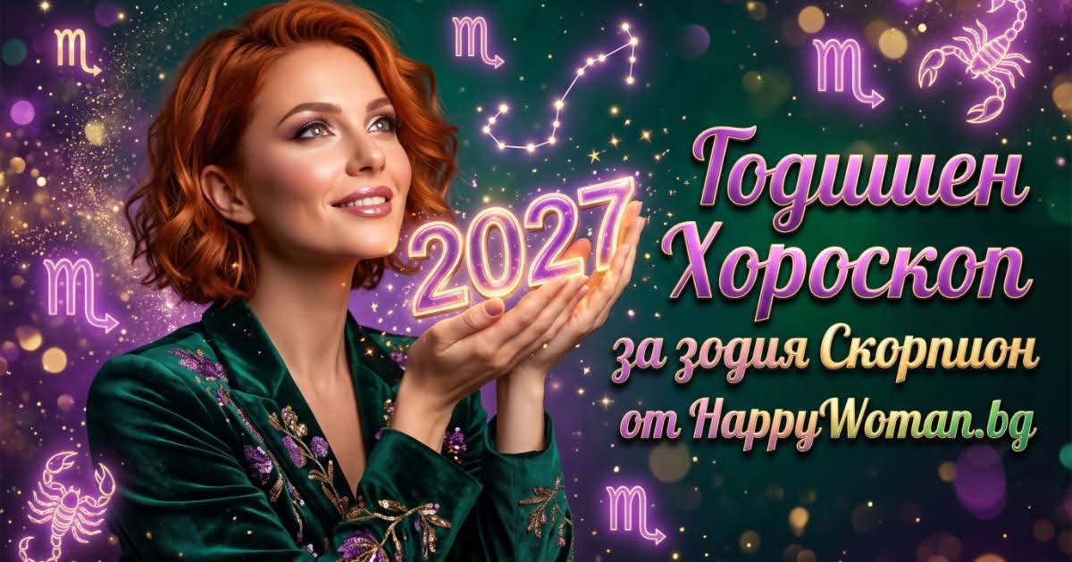 Годишен Хороскоп за 2027 за зодия Скорпион Годишен хороскоп за 2027 за зодия Скорпион. Твоята голяма промяна